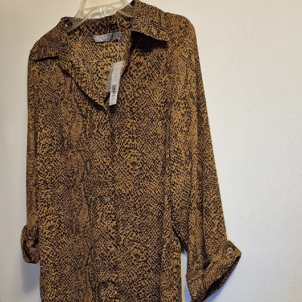 Investments Brown Snake Print Dress - Picture 4 of 9